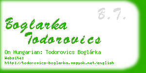 boglarka todorovics business card