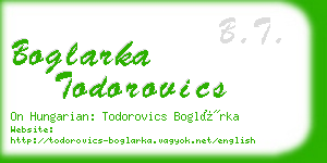 boglarka todorovics business card